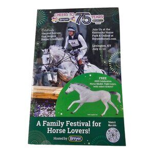 Breyerfest 75th Anniversary Horse Festival Brochure Breyer Horse 2025